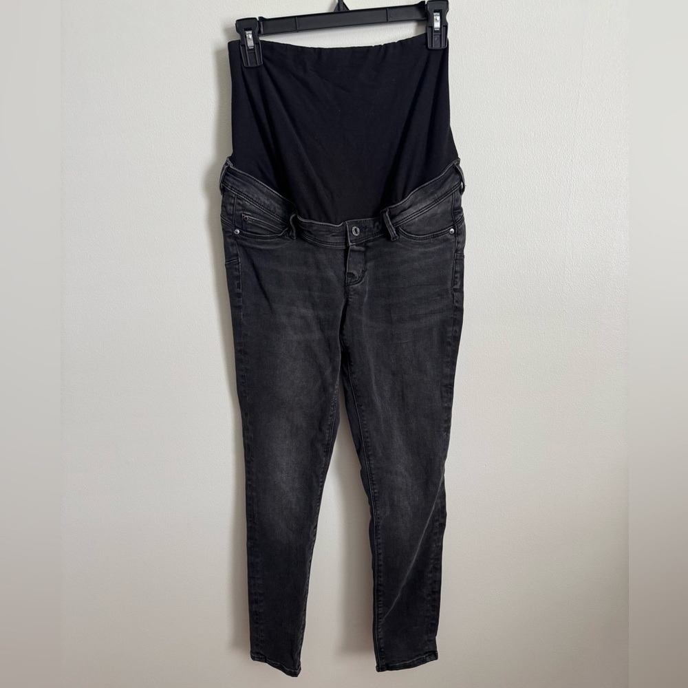 H&M maternity black skinny jeans size small